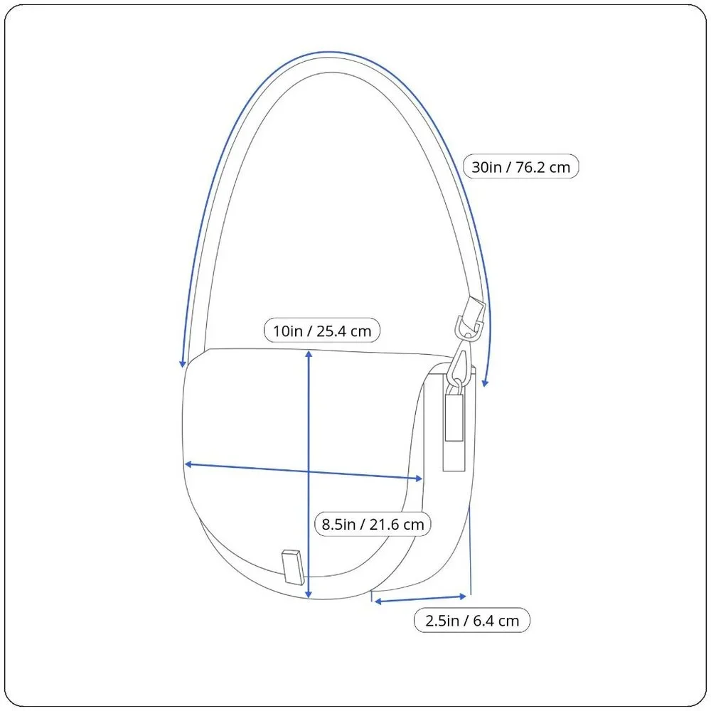 Latico Unisex Brown Leather Adjustable Strap Spacious Interior Crossbody Bag - Picture 11 of 11